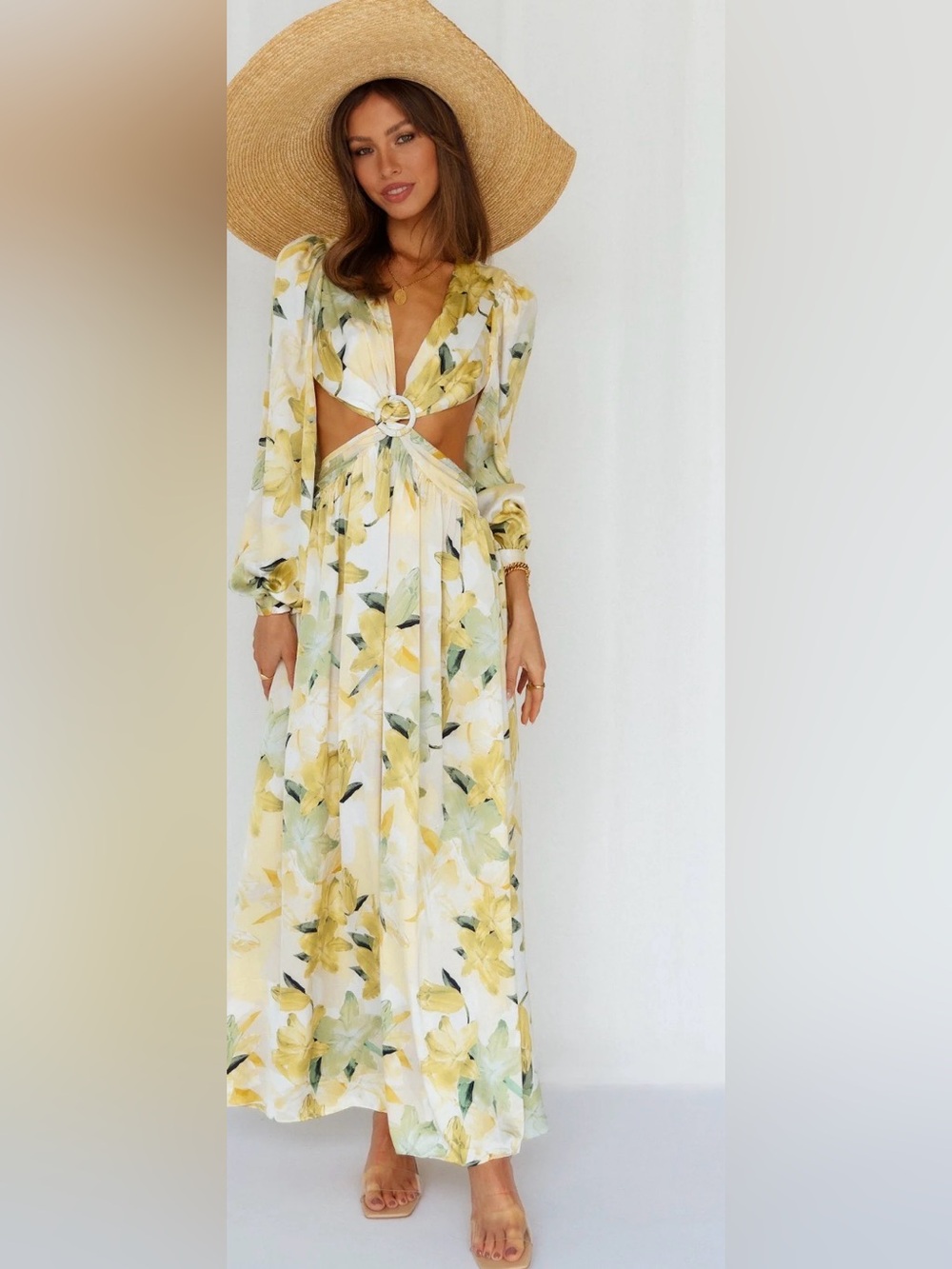 Hello Molly RELENTLESSLY BEAUTIFUL FLORAL MAXI DRESS 6 M